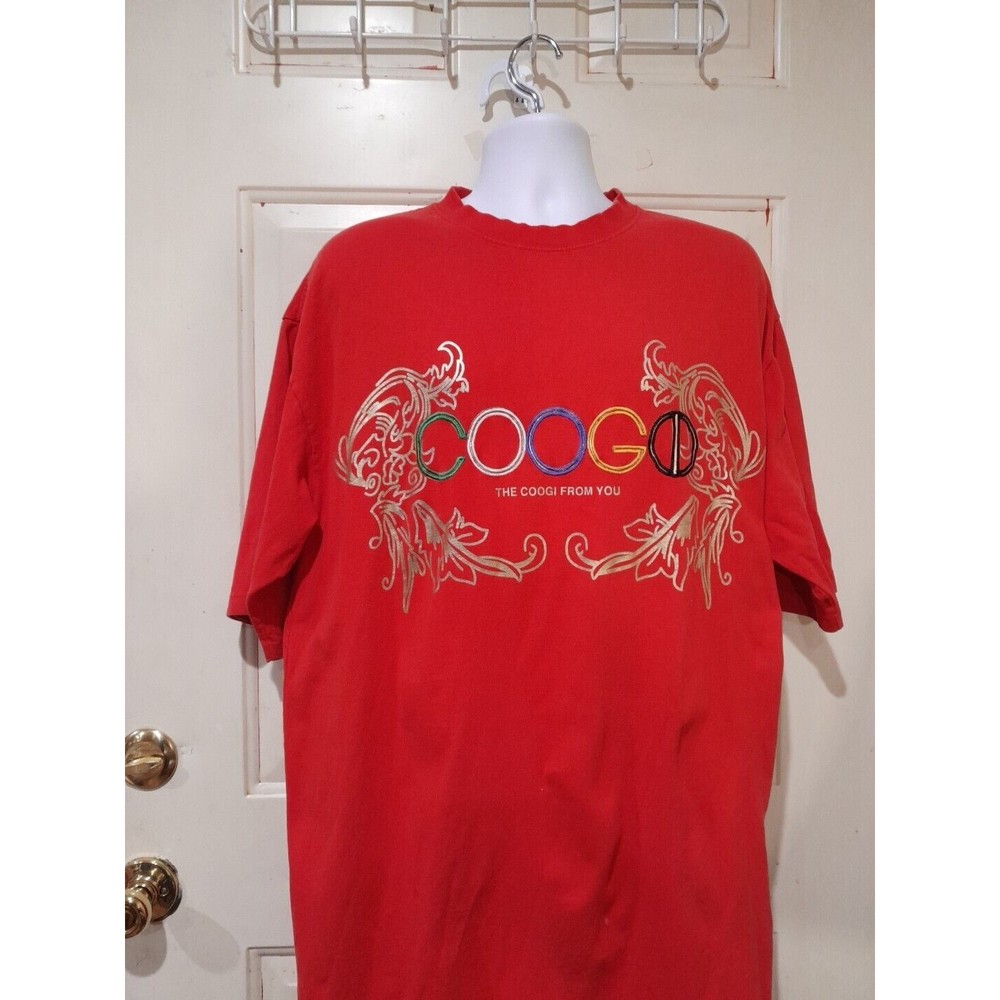 Coogi T Shirt  Red, 2xl,  Vintage Korea